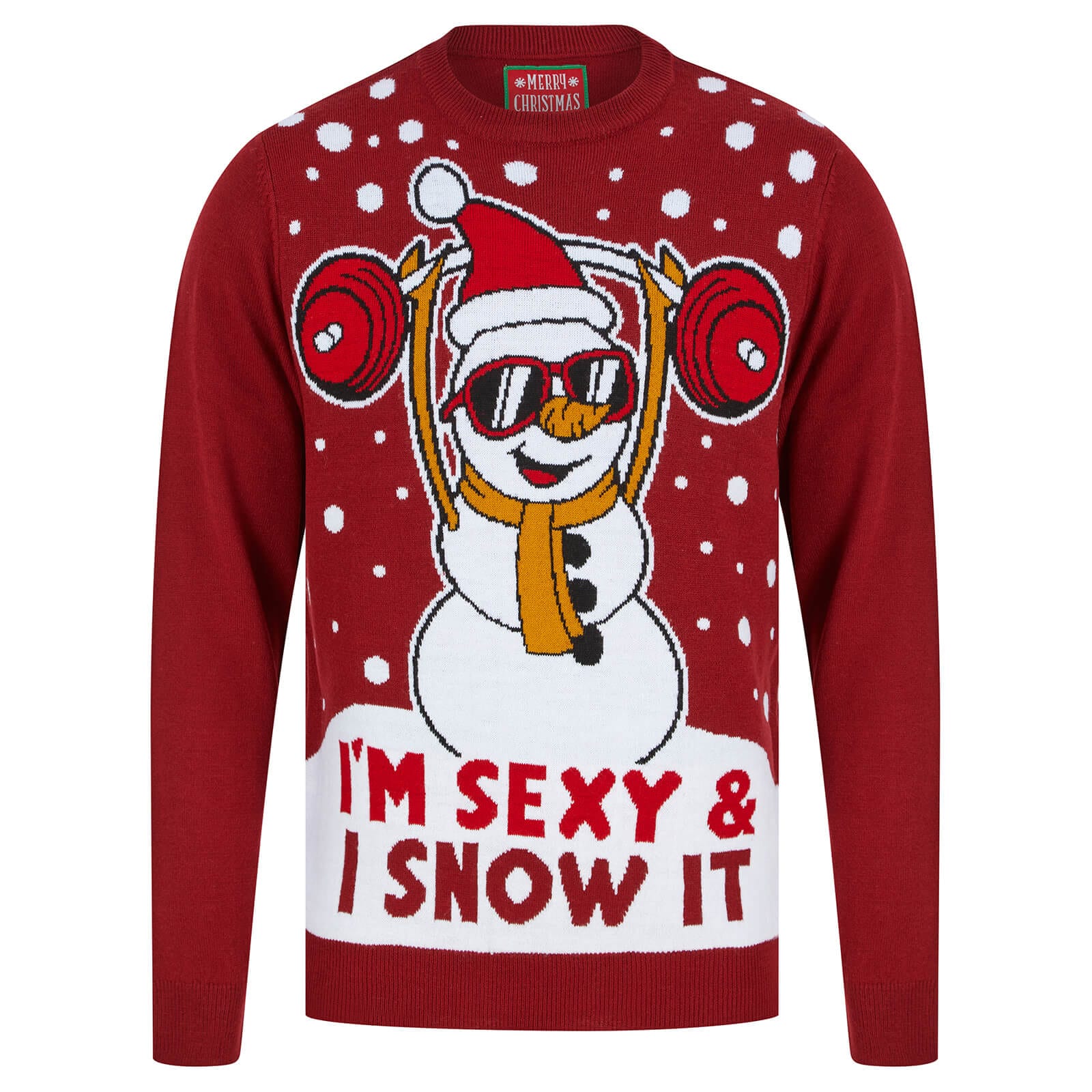 Mens hot sale snowman sweater