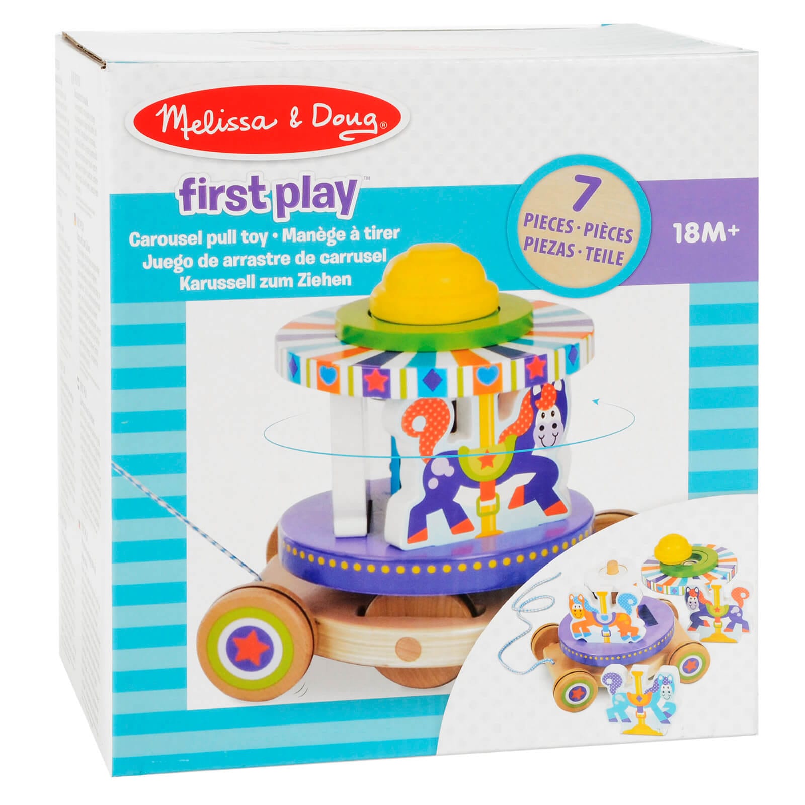 Melissa and doug carousel pull sales toy