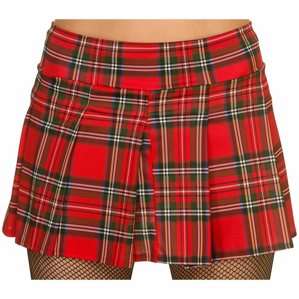 Plaid pleated skirt 80s best sale