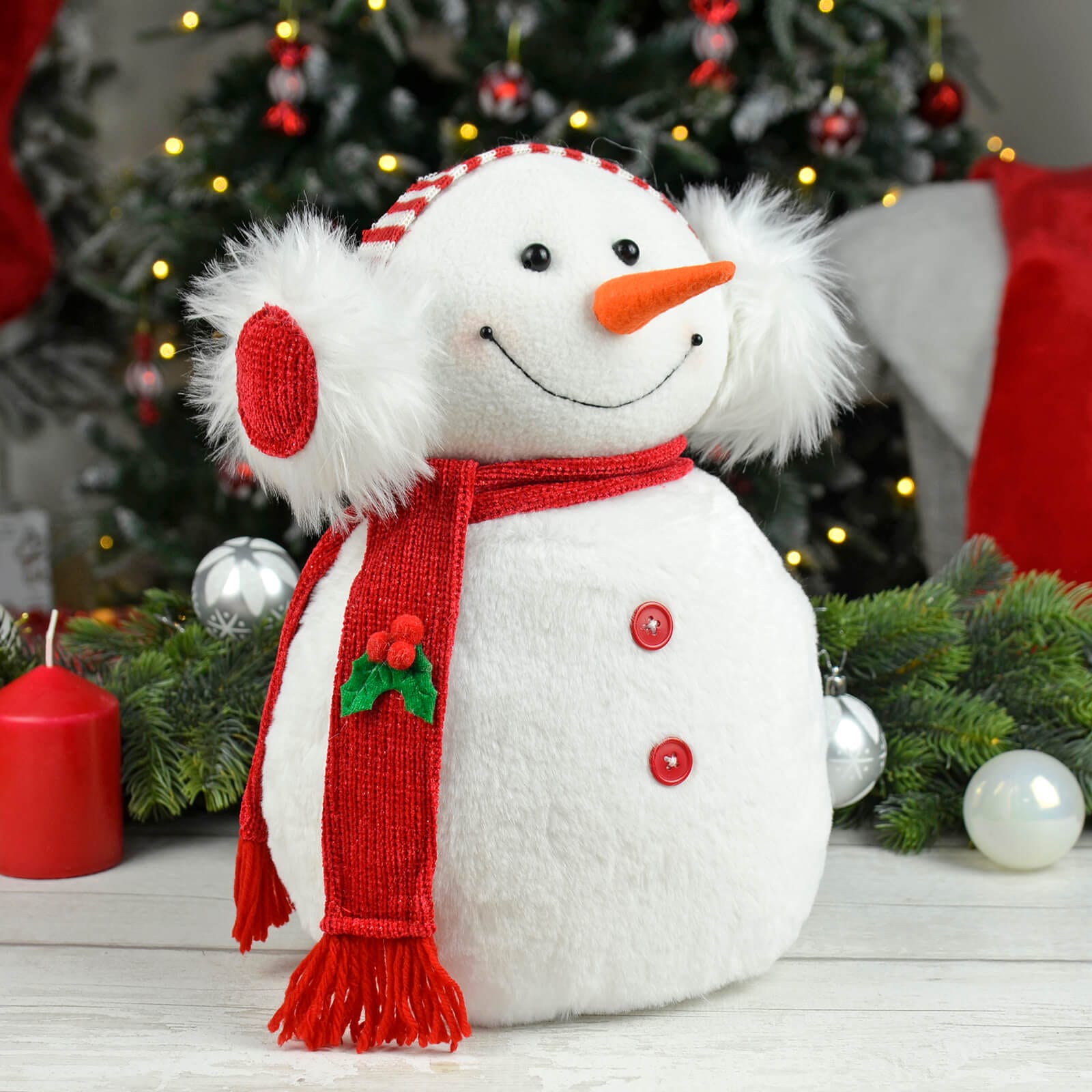 Buy Snowman With Headphones Christmas Decoration 35cm XS Stock