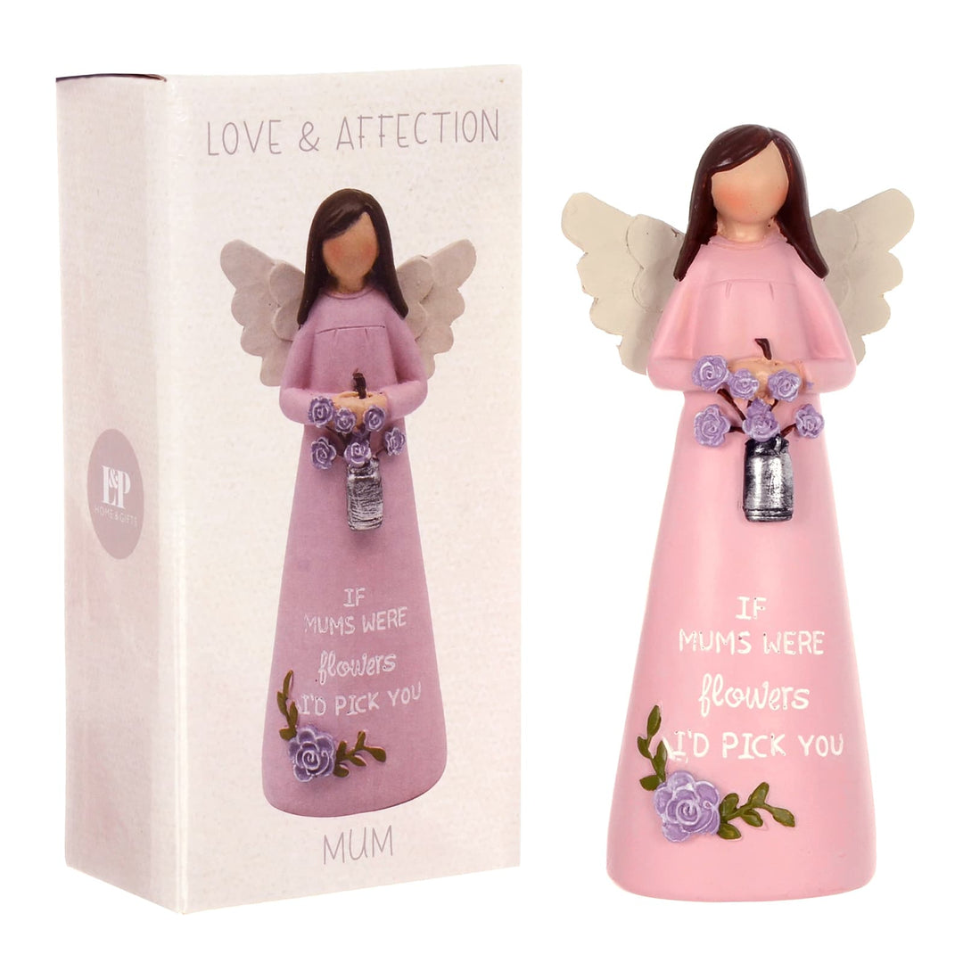 Love & Affection Pink Angel figurine and box gift for Mother's Day