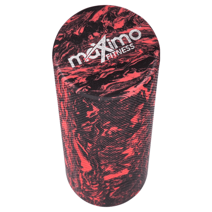 maximo fitness branding on edge of foam roller