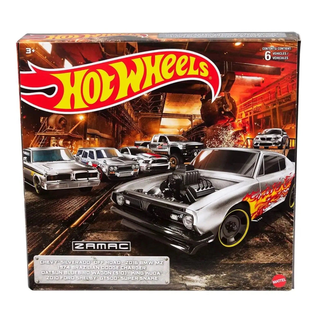 Hot Wheels ZAMAC theme pack of 6 die-cast metal replica cars