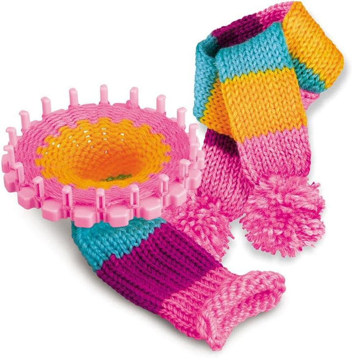 4M STEAM Kids Knitting & Crochet Kit - Fun Craft Projects for Creative Learning