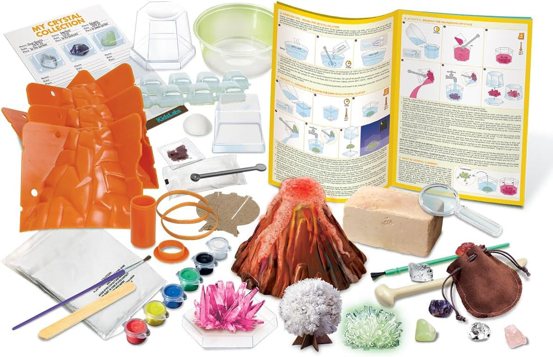 4M STEAM Earth Science Kit – Volcano, Crystal Mining & Growing Fun for Kids