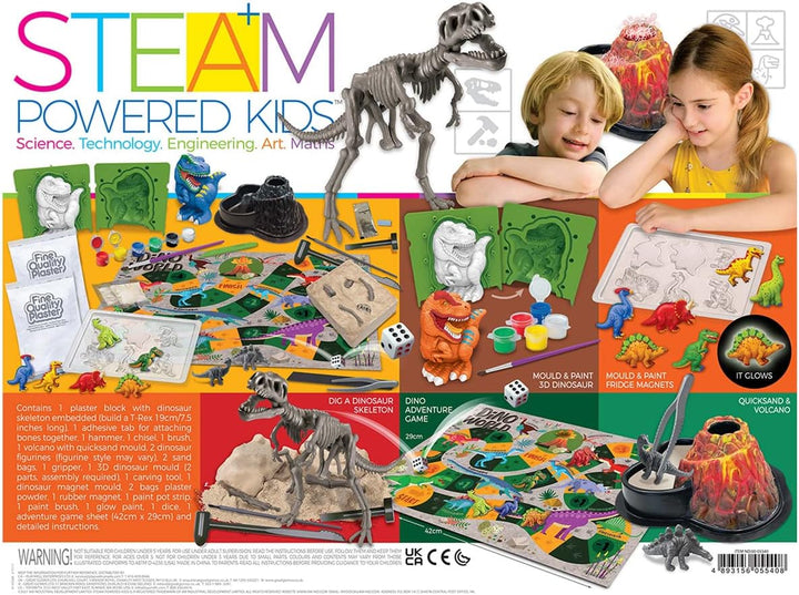 Discover the 4M Dinosaur World Giant Dino STEAM Kit for Kids Aged 5 and Up