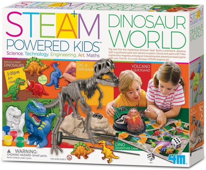 Discover the 4M Dinosaur World Giant Dino STEAM Kit for Kids Aged 5 and Up