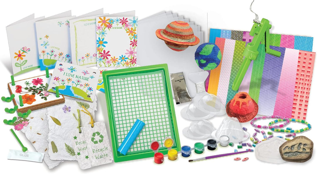 4M Eco-Friendly STEAM Paper Craft Kit for Kids - Recycle, Create, and Learn