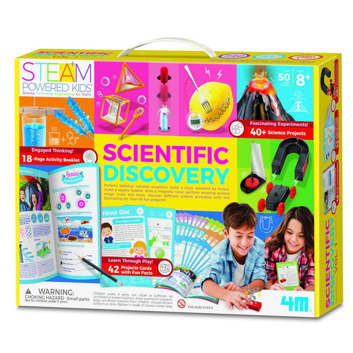 Explore Over 40 Fun STEAM Experiments with 4M Science Discovery Kit for Kids