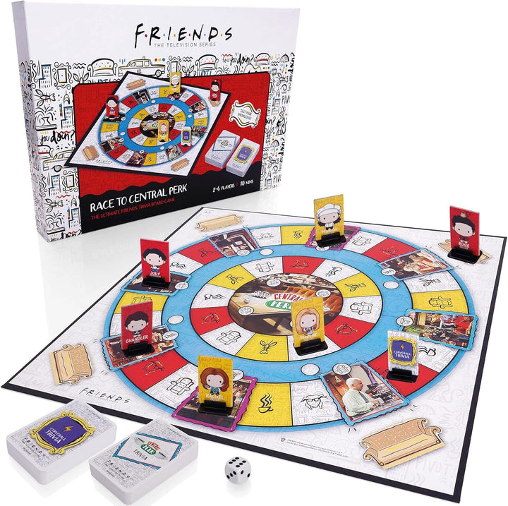 FRIENDS Race To Central Perk Trivia Card and Board Game