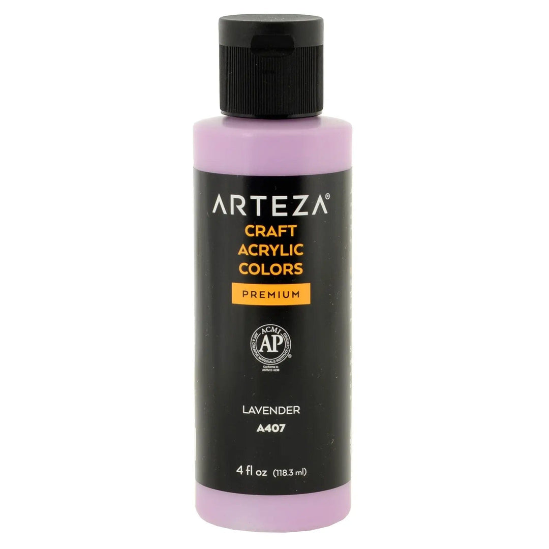 Lavender Arteza craft acrylic paint premium 118ml bottle