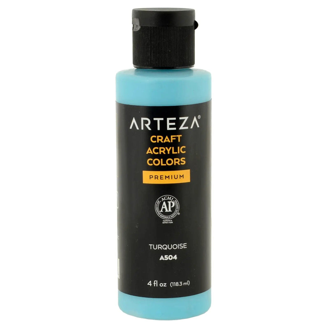 Turquoise Arteza craft acrylic paint premium 118ml bottle