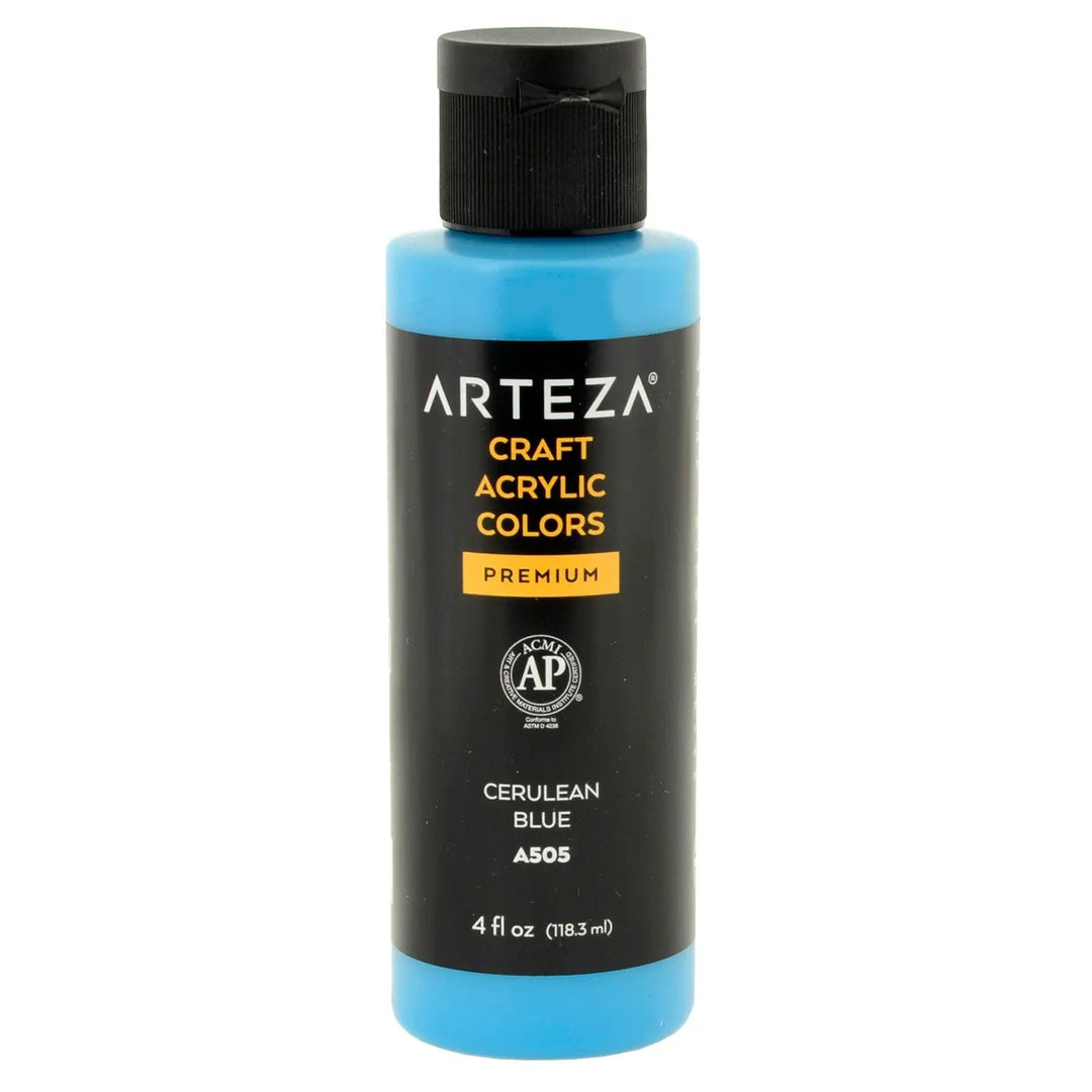 Cerulean Blue Arteza craft acrylic paint premium 118ml bottle