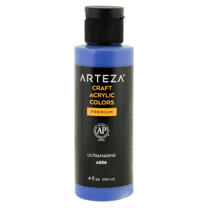 Ultramarine Arteza craft acrylic paint premium 118ml bottle