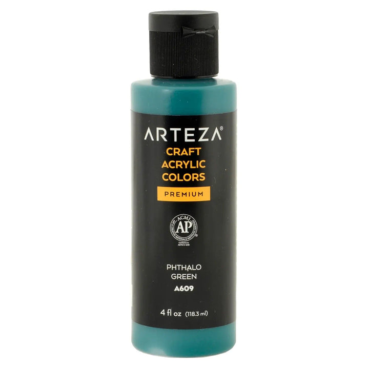 Phthalo Green Arteza craft acrylic paint premium 118ml bottle