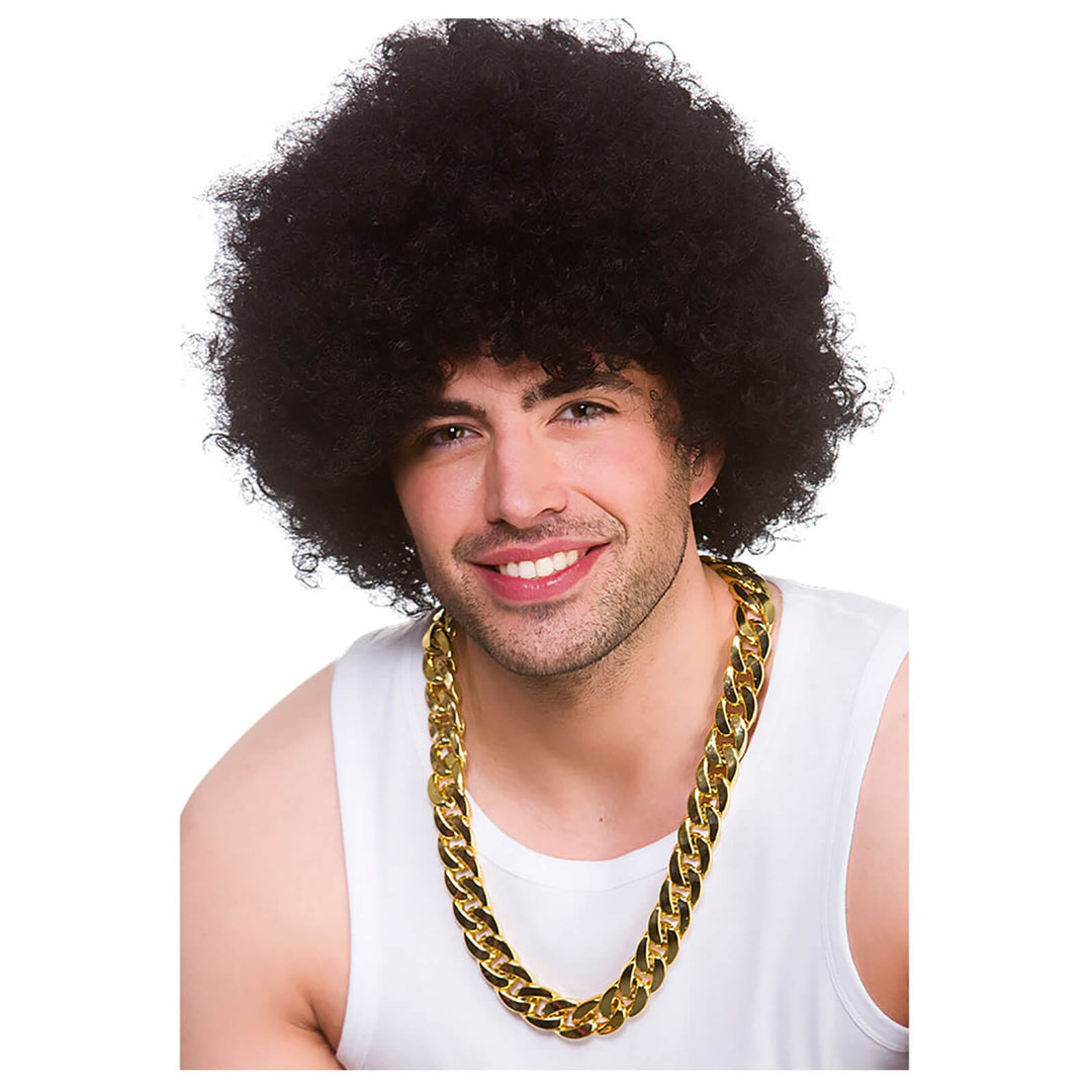 Chunky Gold Chain 70s Gangster Rapper Fancy Dress 68cm