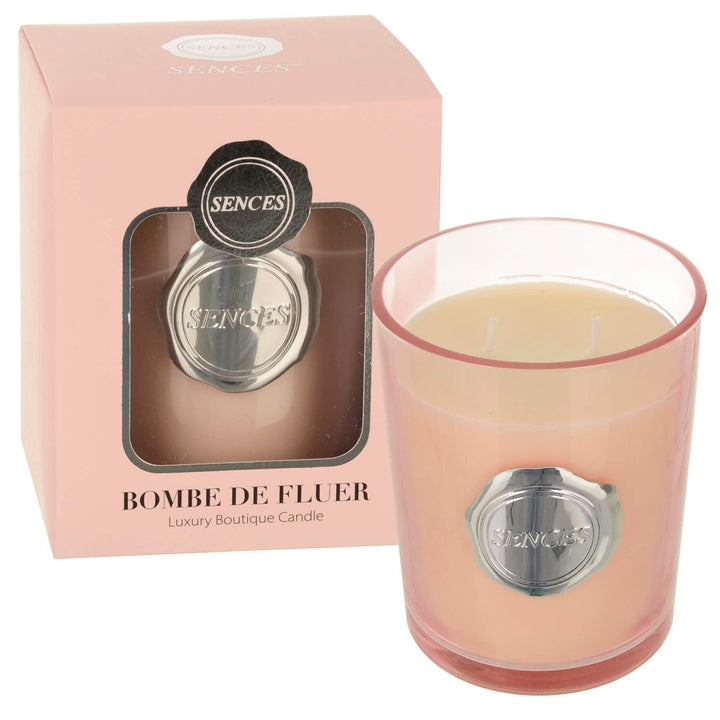 Sences Luxury Boutique Candle Scented Double Wick 470g Bombe De Fluer