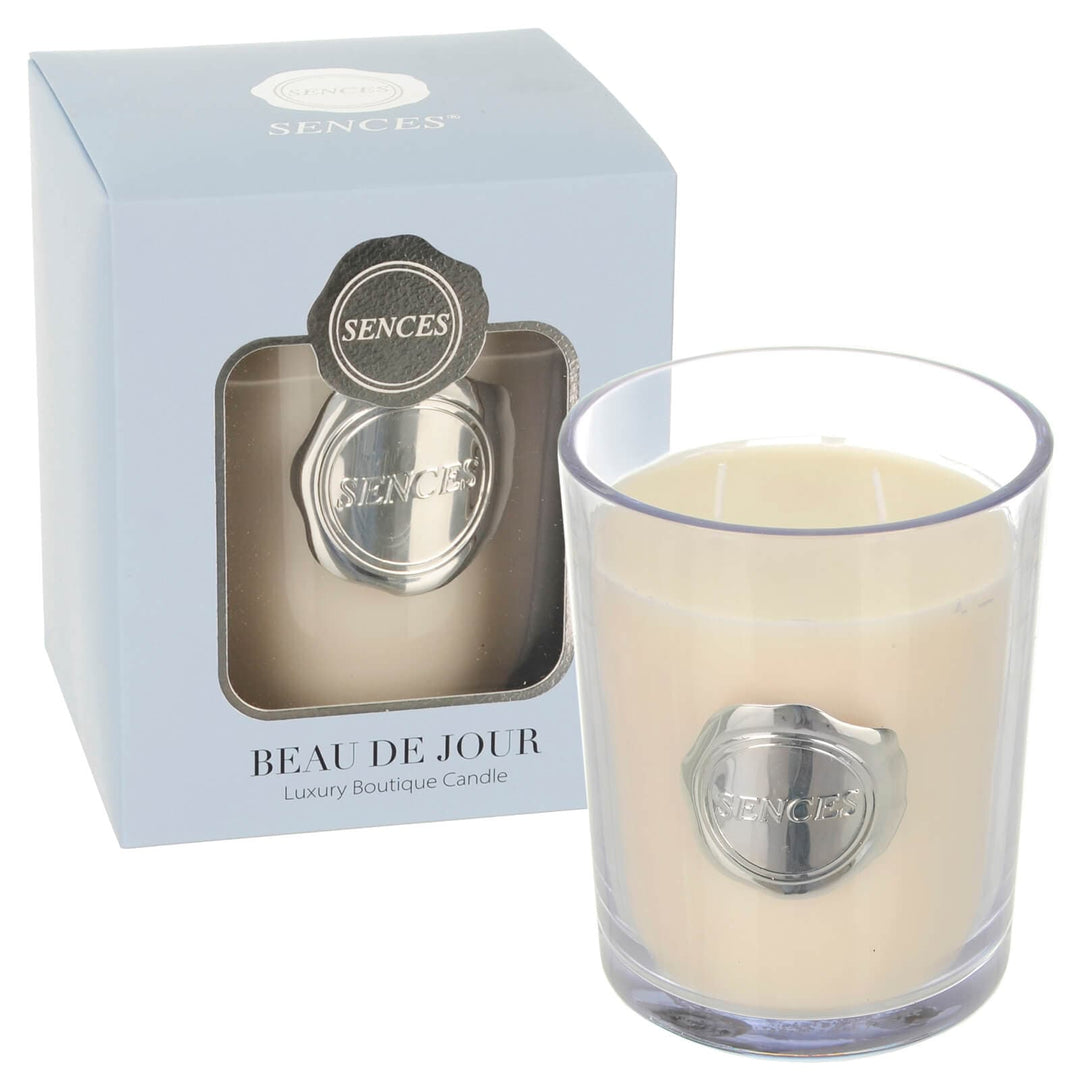 Sences Luxury Boutique Candle Scented Double Wick 470g Beau De Jour