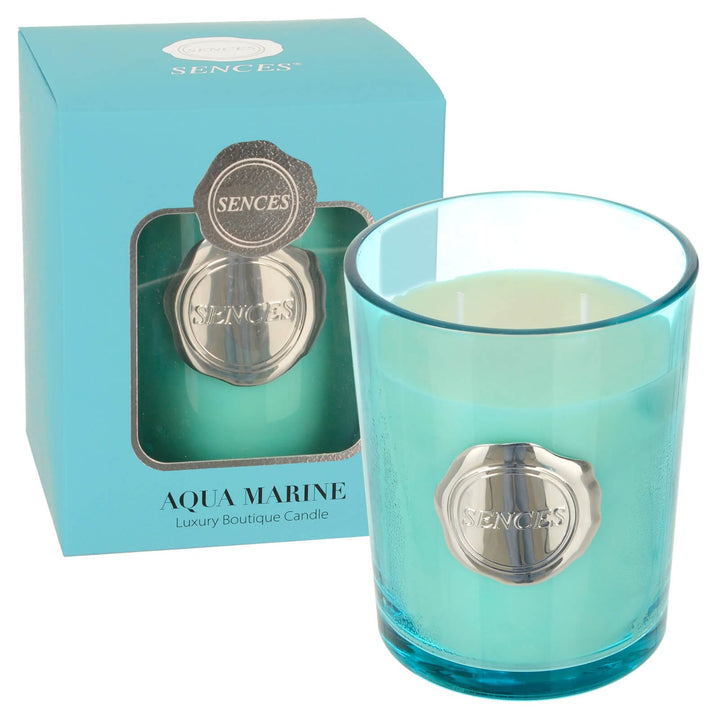 Sences Luxury Boutique Candle Scented Double Wick 470g Aqua Marine