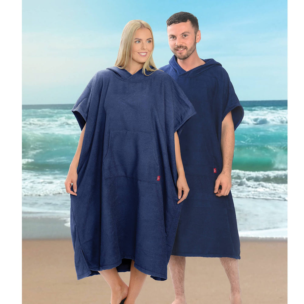 Ezi-Dri Adult Poncho Changing Robe Beach Bath 100% Cotton