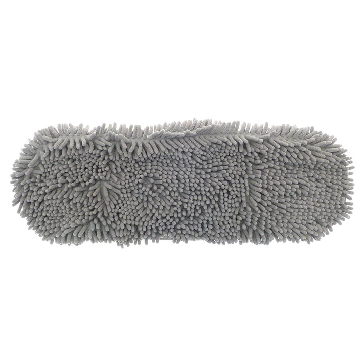 Lozenge shaped grey pet towel with long noodle fibres