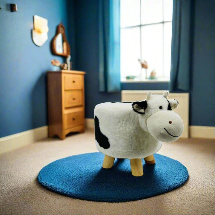 Cow Styled Stool in a Childs Bedroom