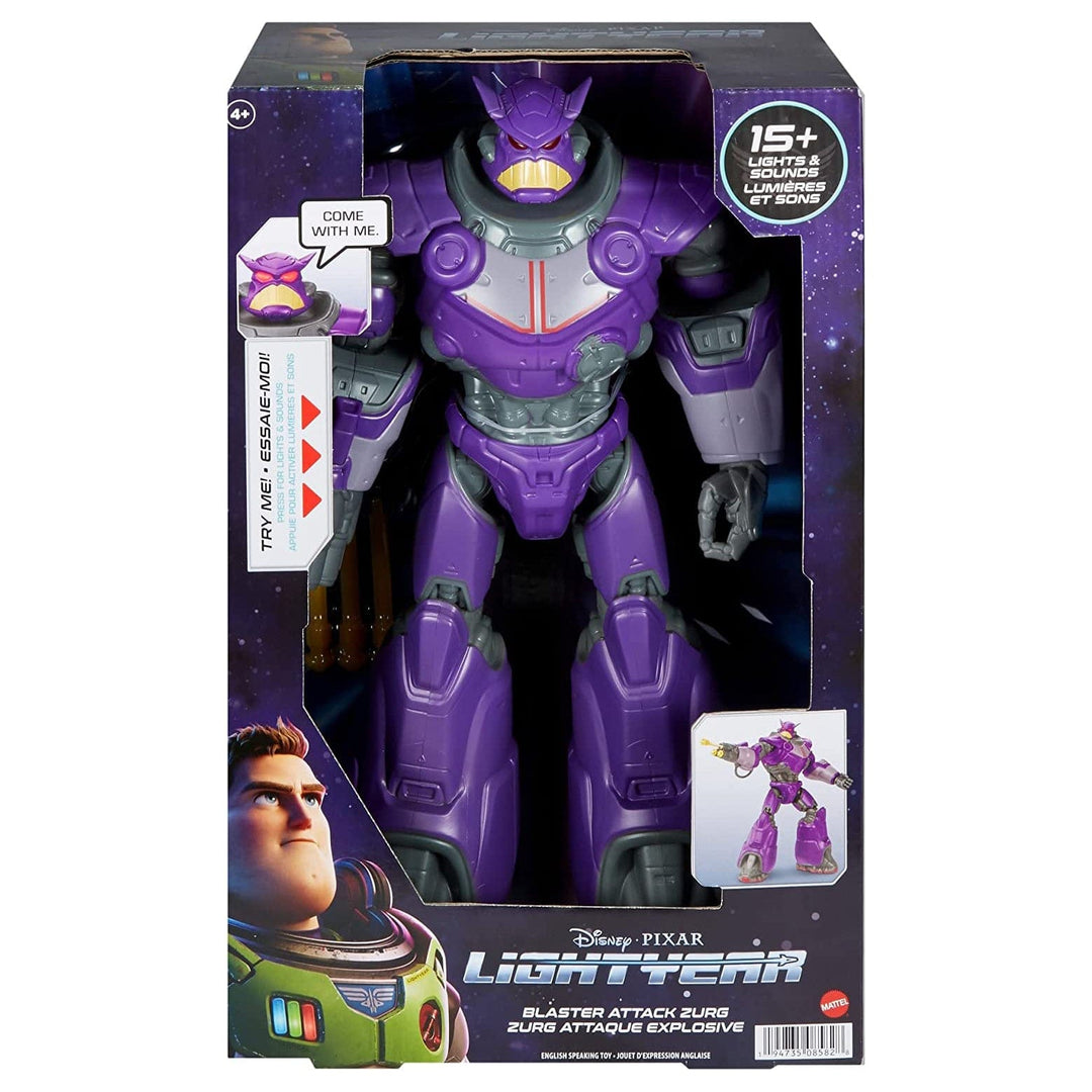 Lightyear Blaster Attack Zurg Figure 15+ Lights Sounds 35cm