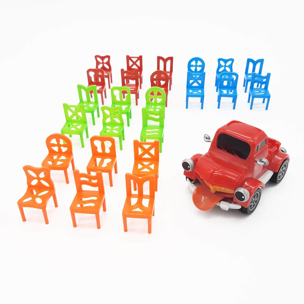 Pick-Up Pete Game Stacking Chairs Motorised Truck Family Fun