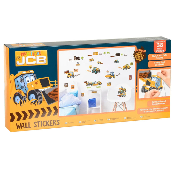 My First JCB box of 38 wall stickers for kids bedrooms