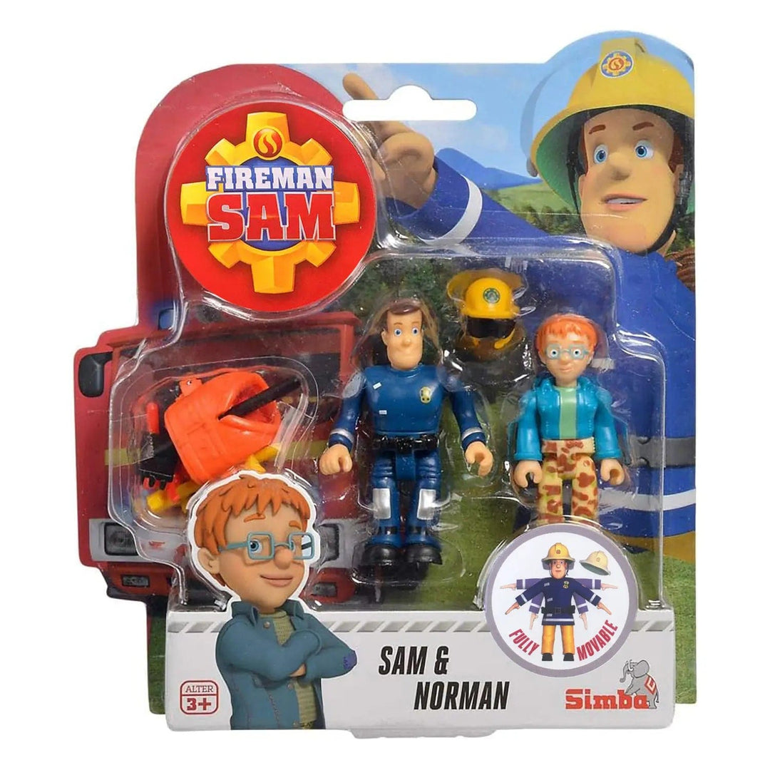 Fireman Sam play set with Sam & Norman action figures and accessories