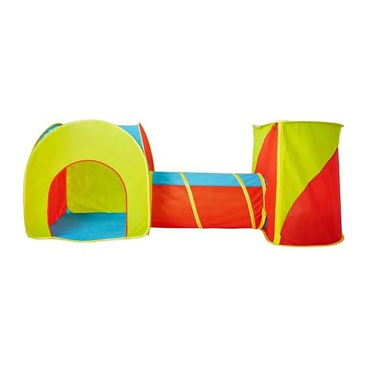 3 piece kids pop-up play set with tent, tunnel and cube for indoor and outdoor play