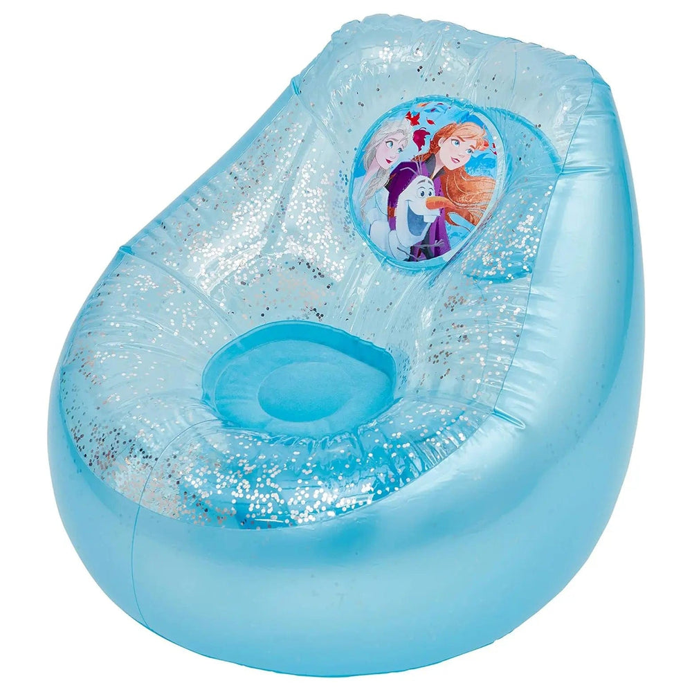 Kids Disney Frozen blue inflatable glitter chill chair