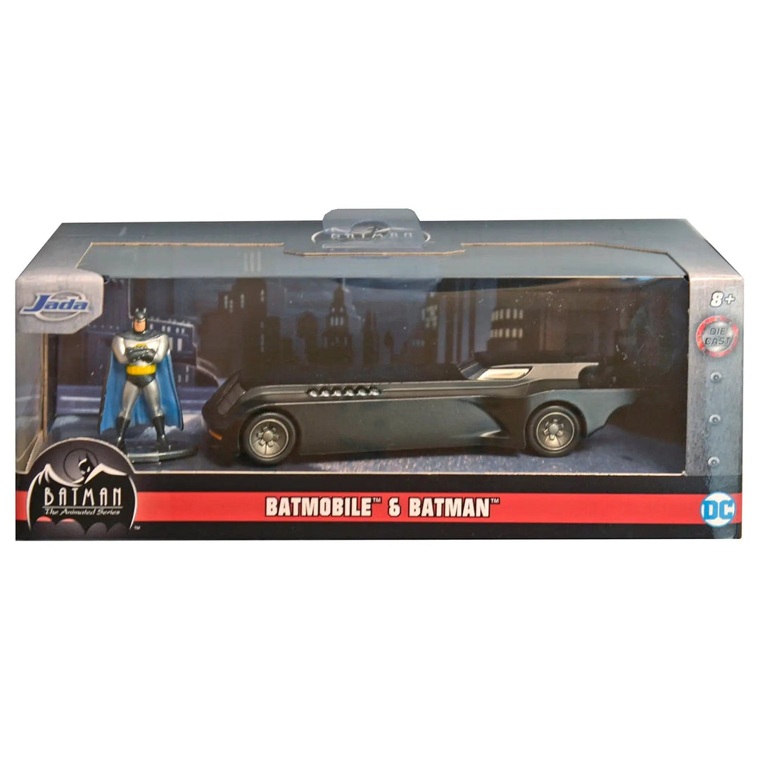 Batman figure with die-cast Batman collectors set from Batman the animated series in window box display packaging