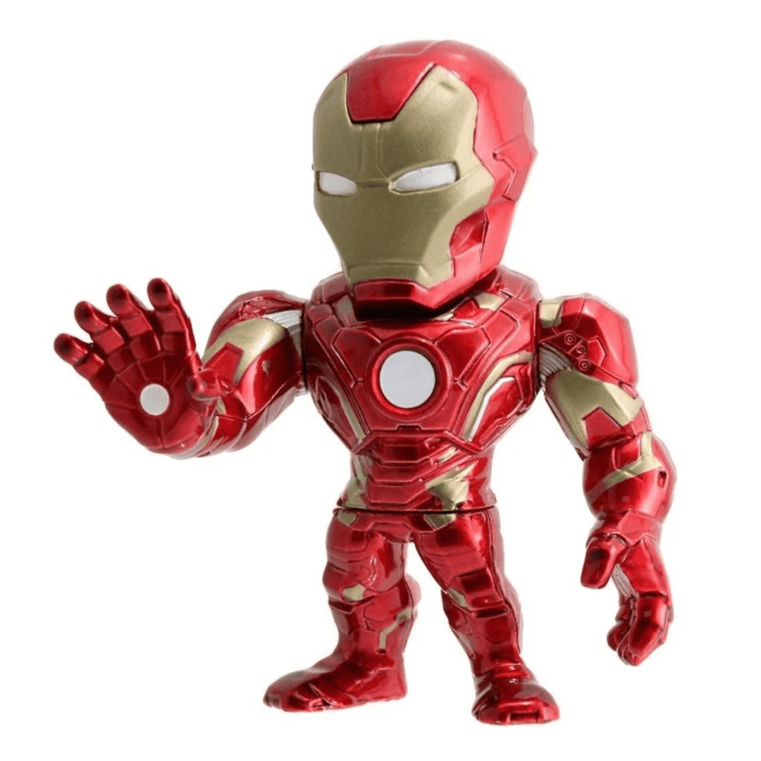 iron man red and gold metalgifts collectible with hand out pose