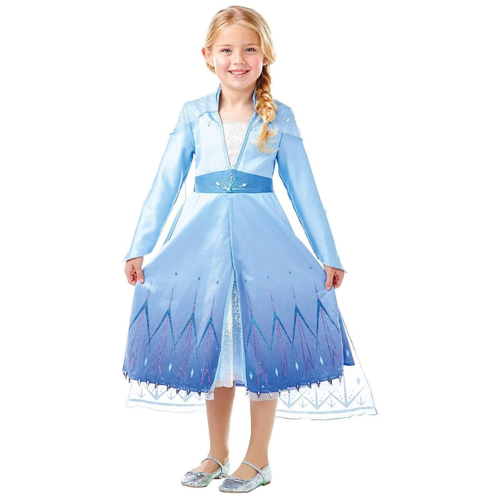 Disney Frozen Elsa Dress & Cape Deluxe Costume 9-10 Years