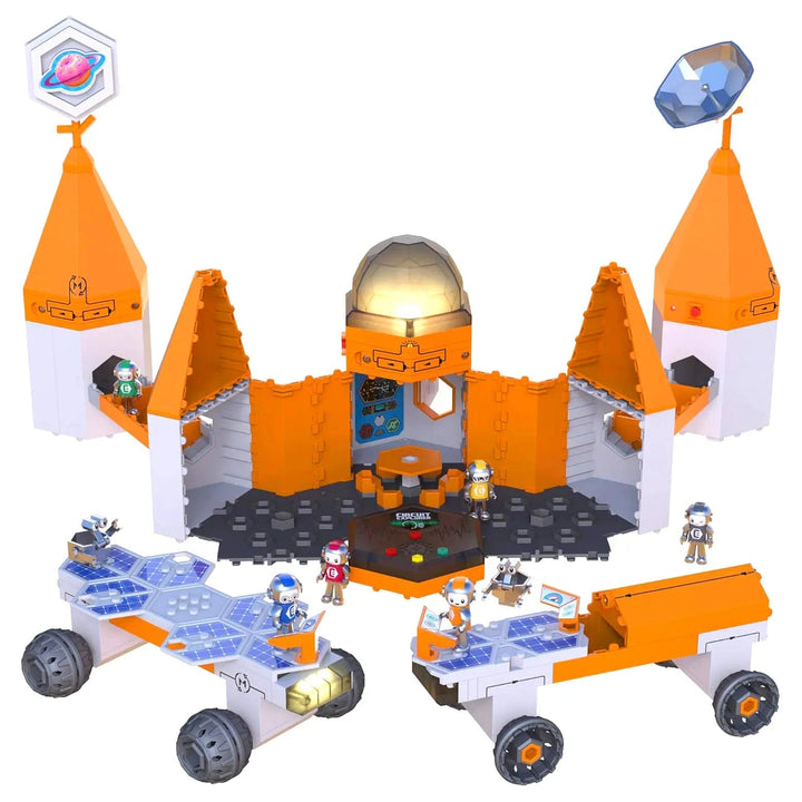 Circuit Explorer Deluxe Base Station construction set with 2 space rovers