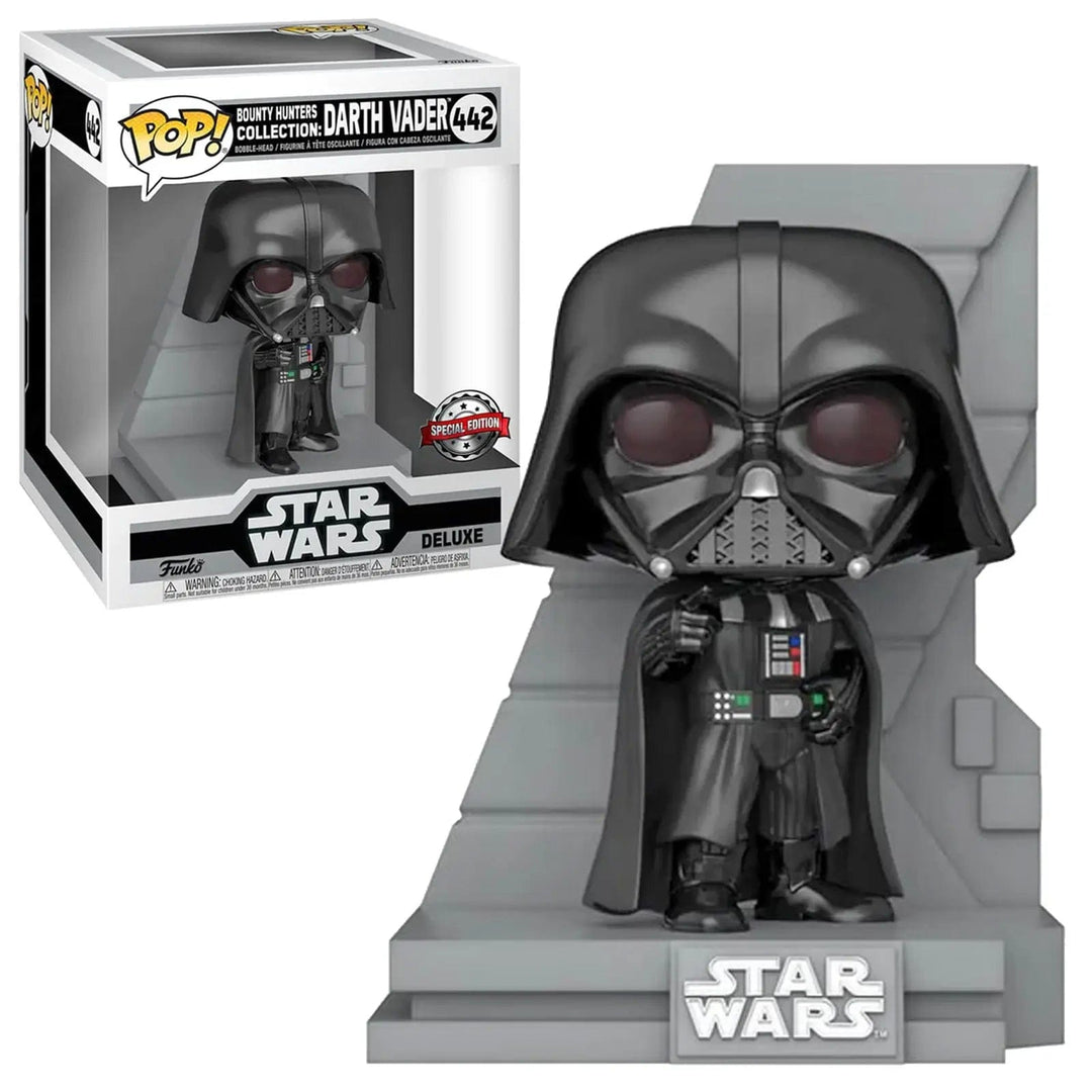 Funko Pop Star Wars deluxe darth vader figure number 442 with stand