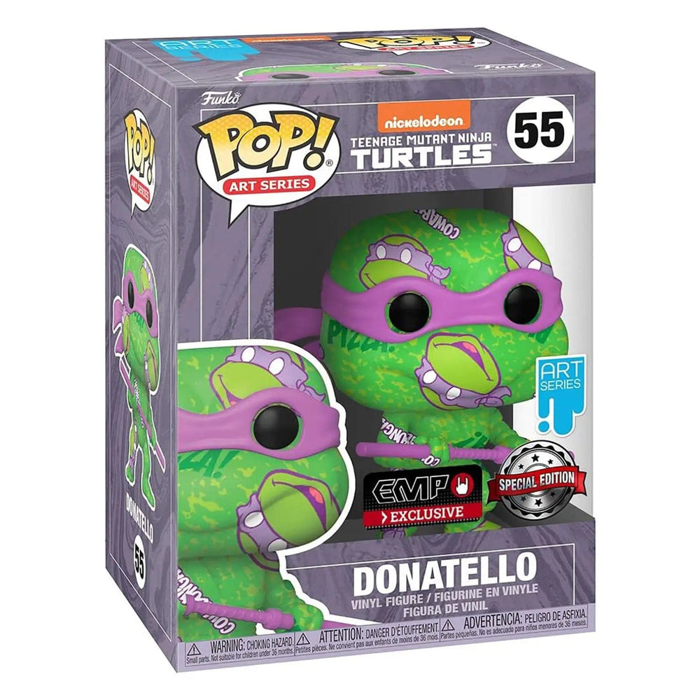 Funko Pop Turtles Donatello Art Series limited edition Number 55 in display box