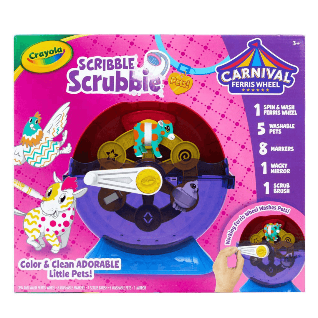 scribble scrubbie pets carnival ferrish wheel playset