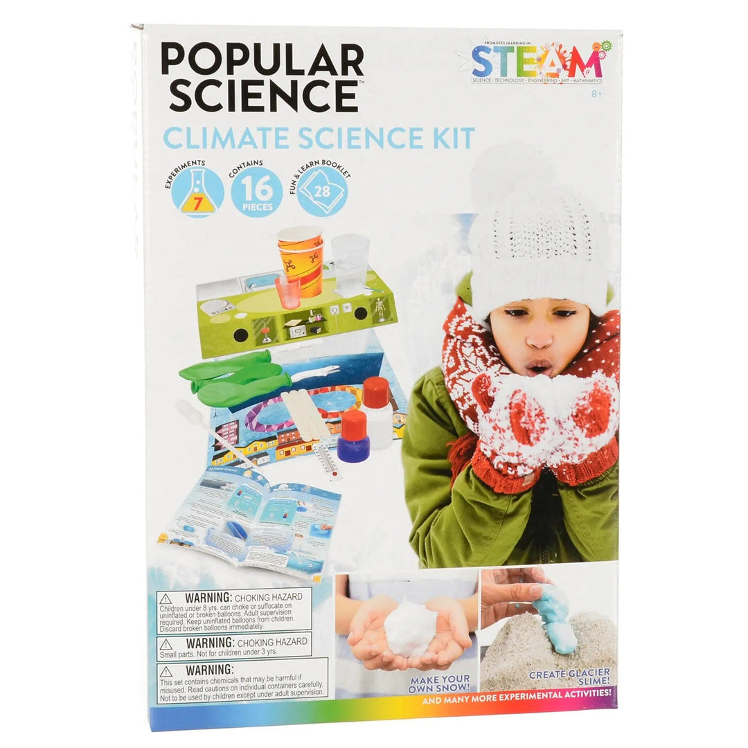 Popular Science Climate Science Kit box with 7 experiments