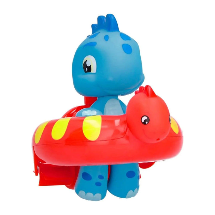 Bloopies Floaties Dinosaur bath toy with red float ring