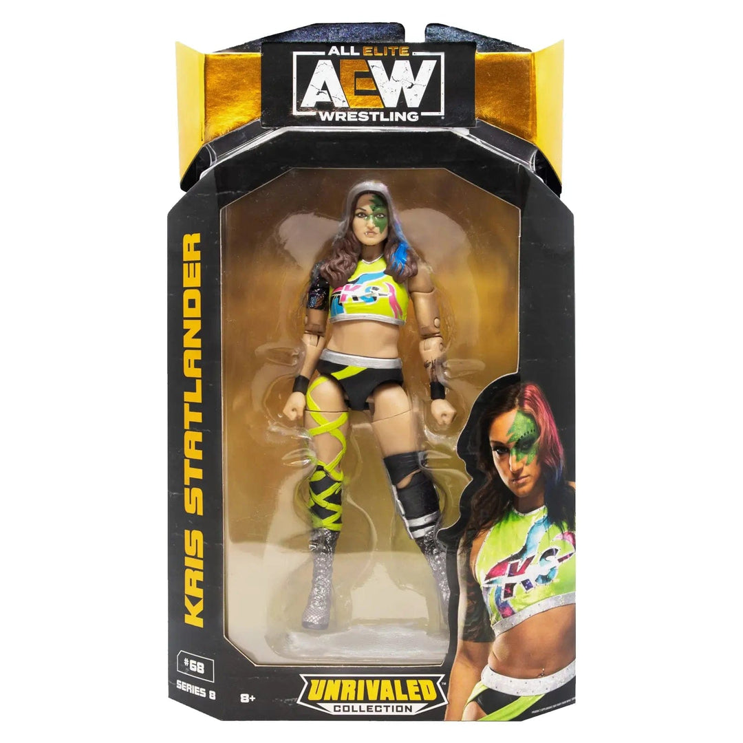 AEW Kris Statlander wrestling action figure series 8 unrivalled collection in display packaging