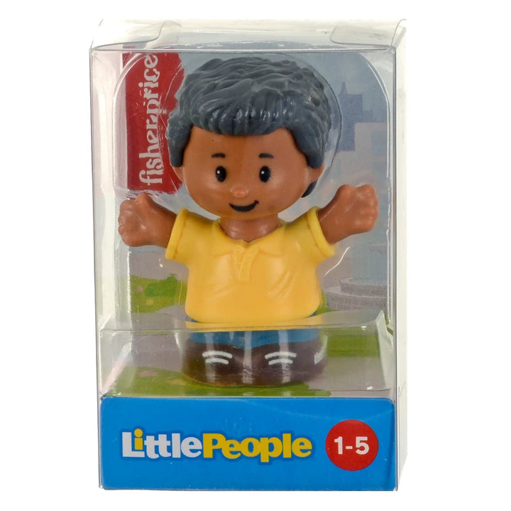 Little People figure with yellow shirt and grey hair