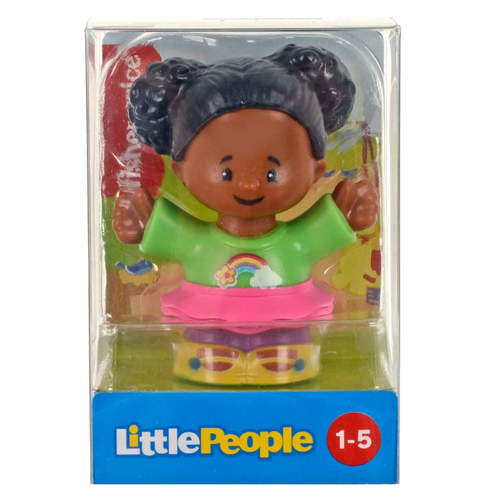 Little People figure with green top and pink skirt