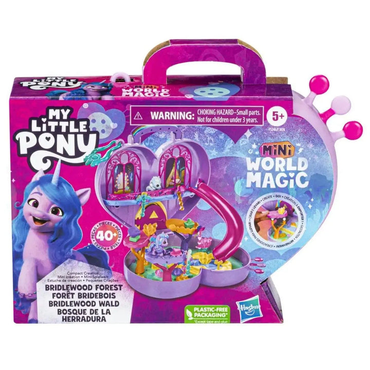 My Little Pony Bridelwood Forest Mini Magic World playset with 40 pieces in packaging