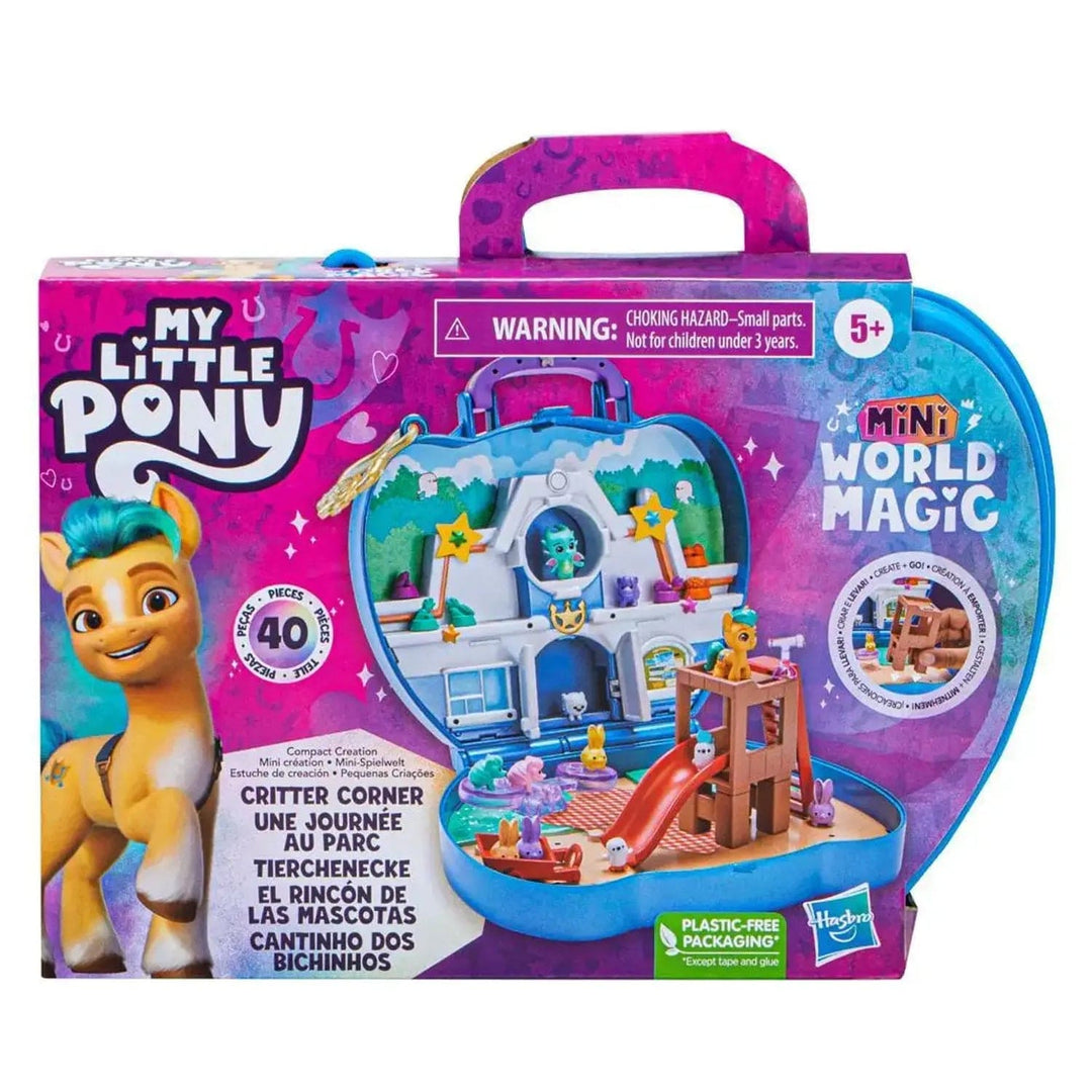 My Little Pony Critter Corner Mini Magic World playset with 40 pieces in packaging