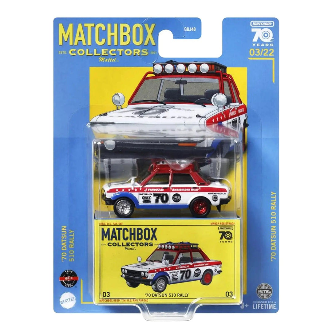 1970 Datsun 510 Rally 03/22 Matchbox Collectors Series