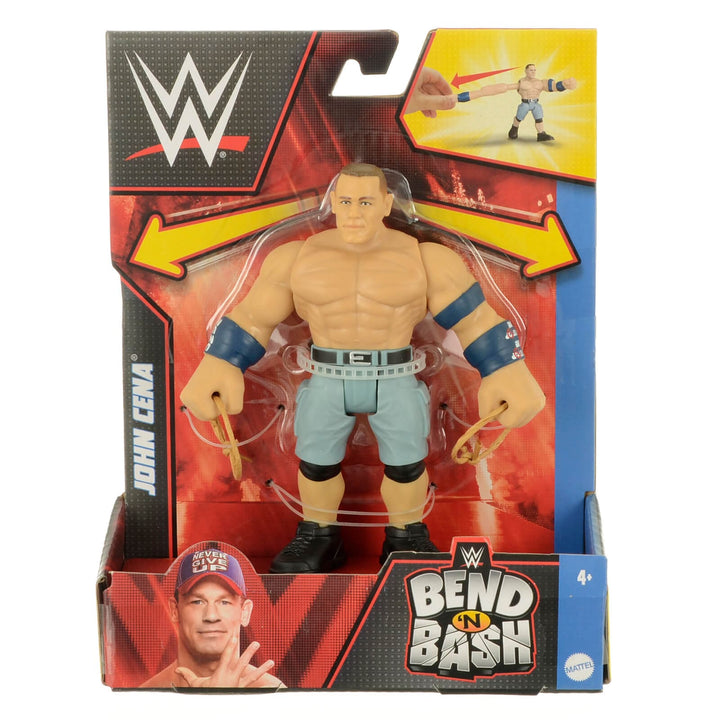 WWE John Cena character figure in packaging with Bend N Bash actions