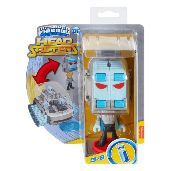 mr freeze & snow tank action figure and vehicle set in packaging