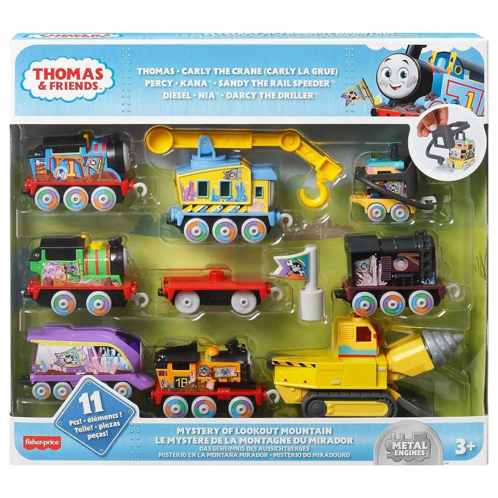 Thomas & Friends set of 8 die-cast train engines with accessories in box packaging